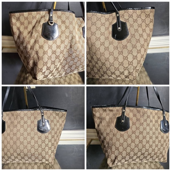 Gucci Beige and Black Shoulder Bag - Picture 5 of 11